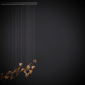 Żyrandol TIDE złoty LGH0972