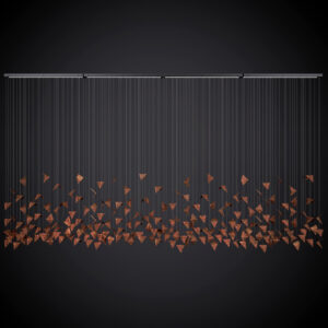 Żyrandol FALL 4 rdzawy LGH0951