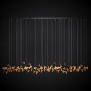 Żyrandol PLAIN 3 złoty LGH0922