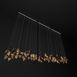 Żyrandol PLAIN 3 złoty LGH0922