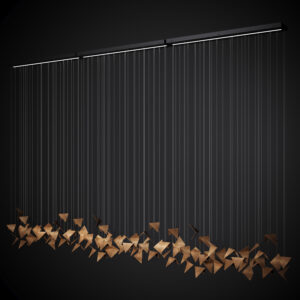 Żyrandol PLAIN 3 złoty LGH0922