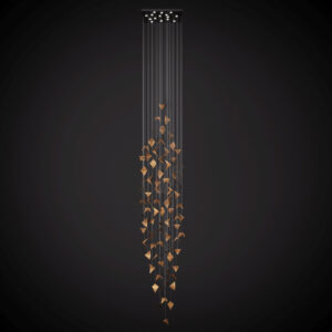 Żyrandol HIVE 3 złoty LGH0992