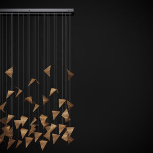 Żyrandol FALL 2 złoty LGH0932