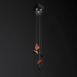 Żyrandol FINE rdzawy LGH1001