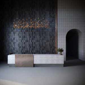 Żyrandol FALL 3 złoty LGH0942