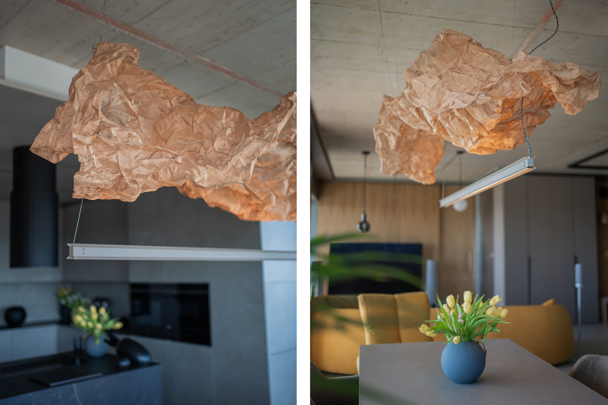 modern chandelier to the living room