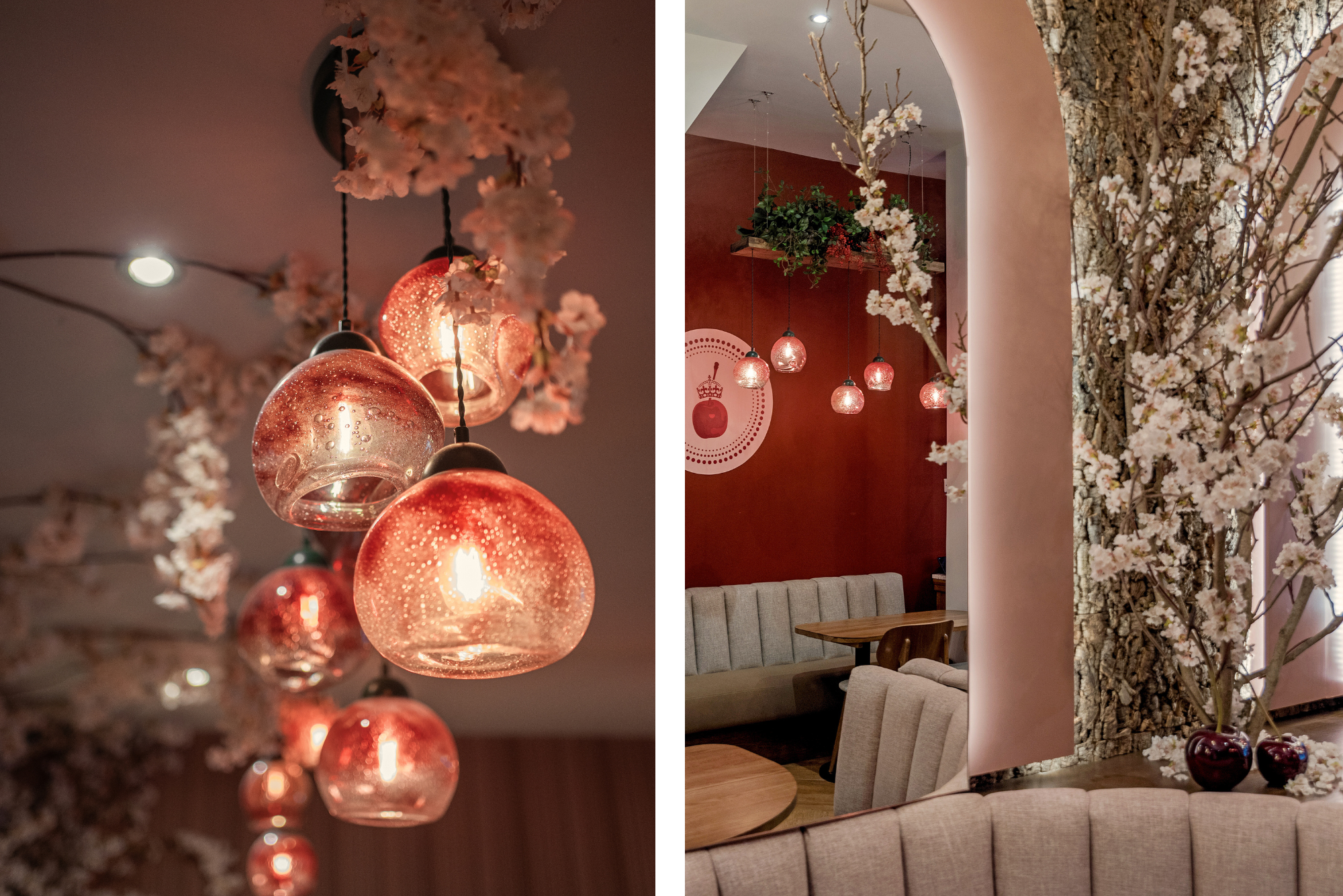 extraordinary glass lamps for restaurants