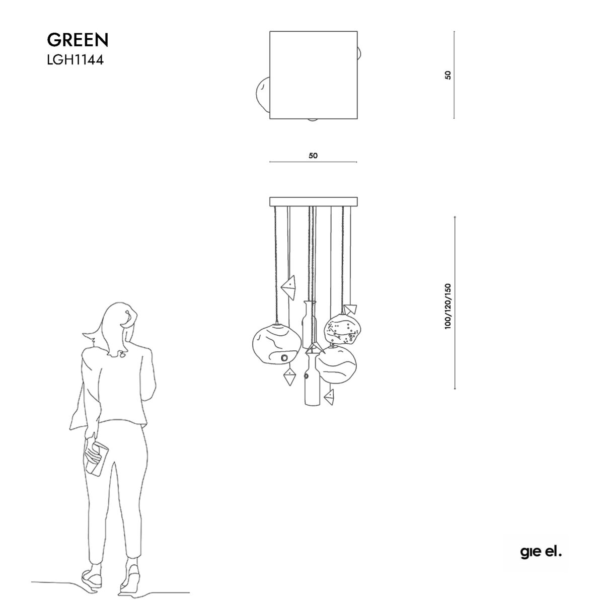 Gie El GREEN LGH1144 dim