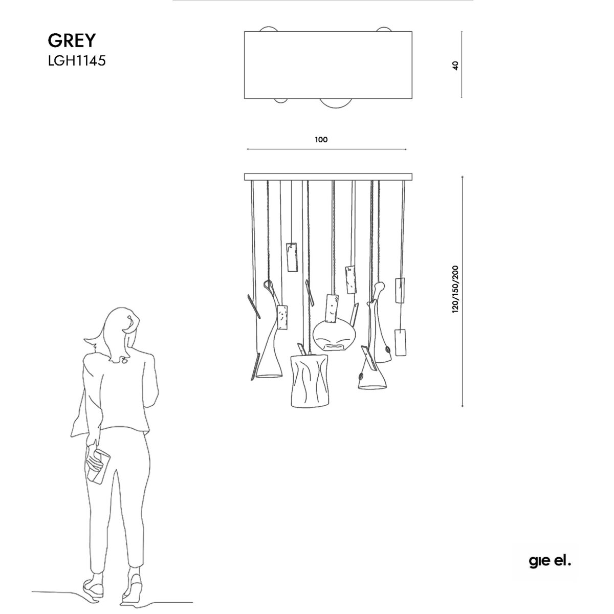 Gie El GREY LGH1145 dim