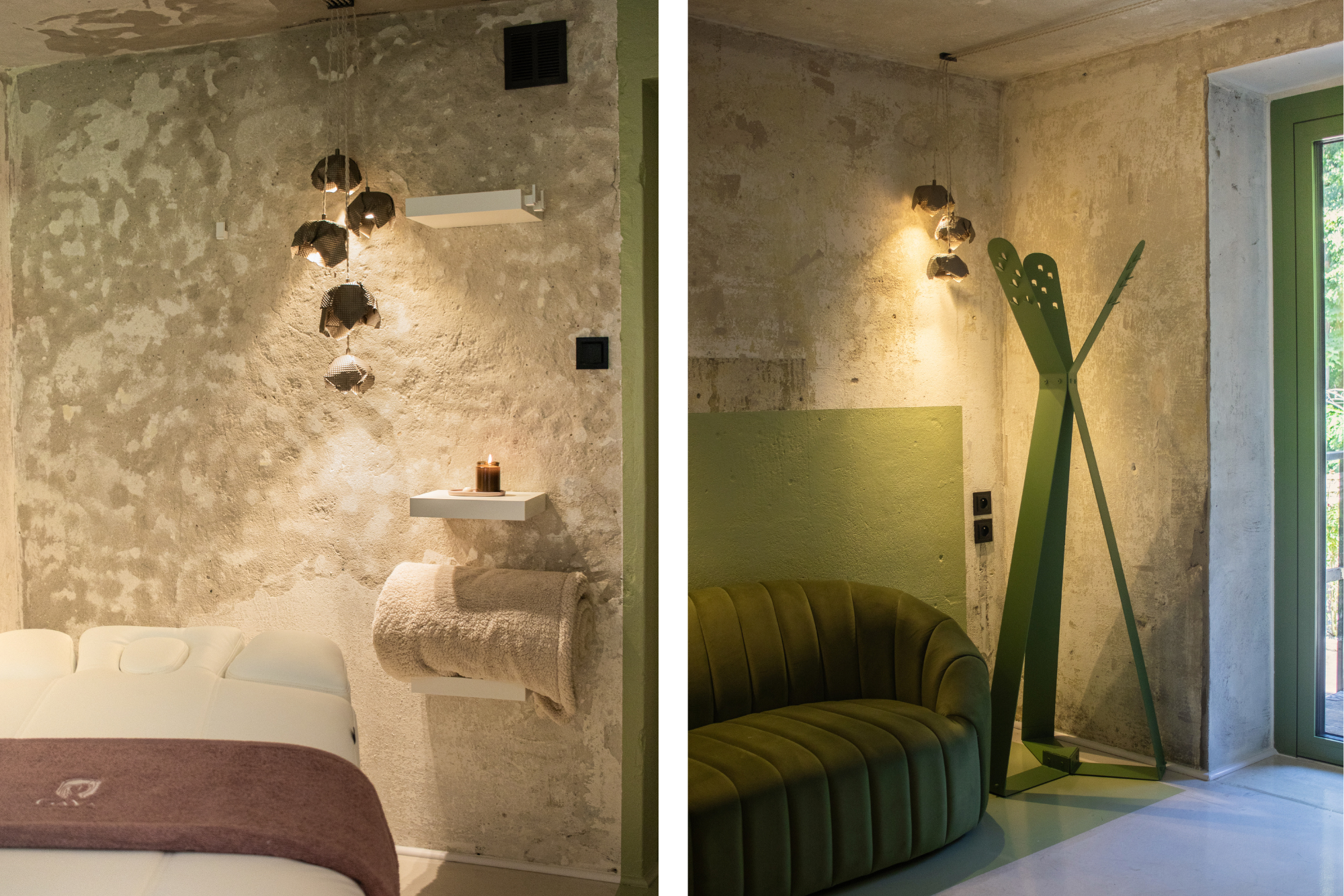 bespoke lamps for beauty clinic