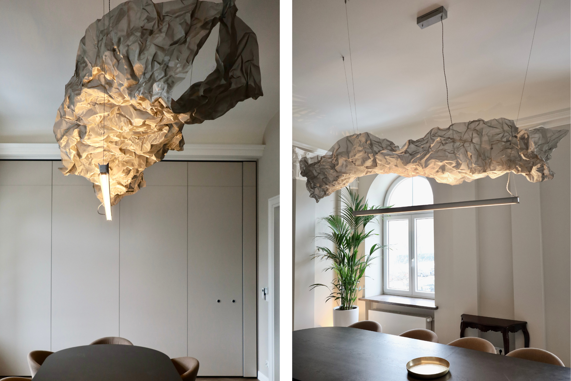 lamps at minimalist office