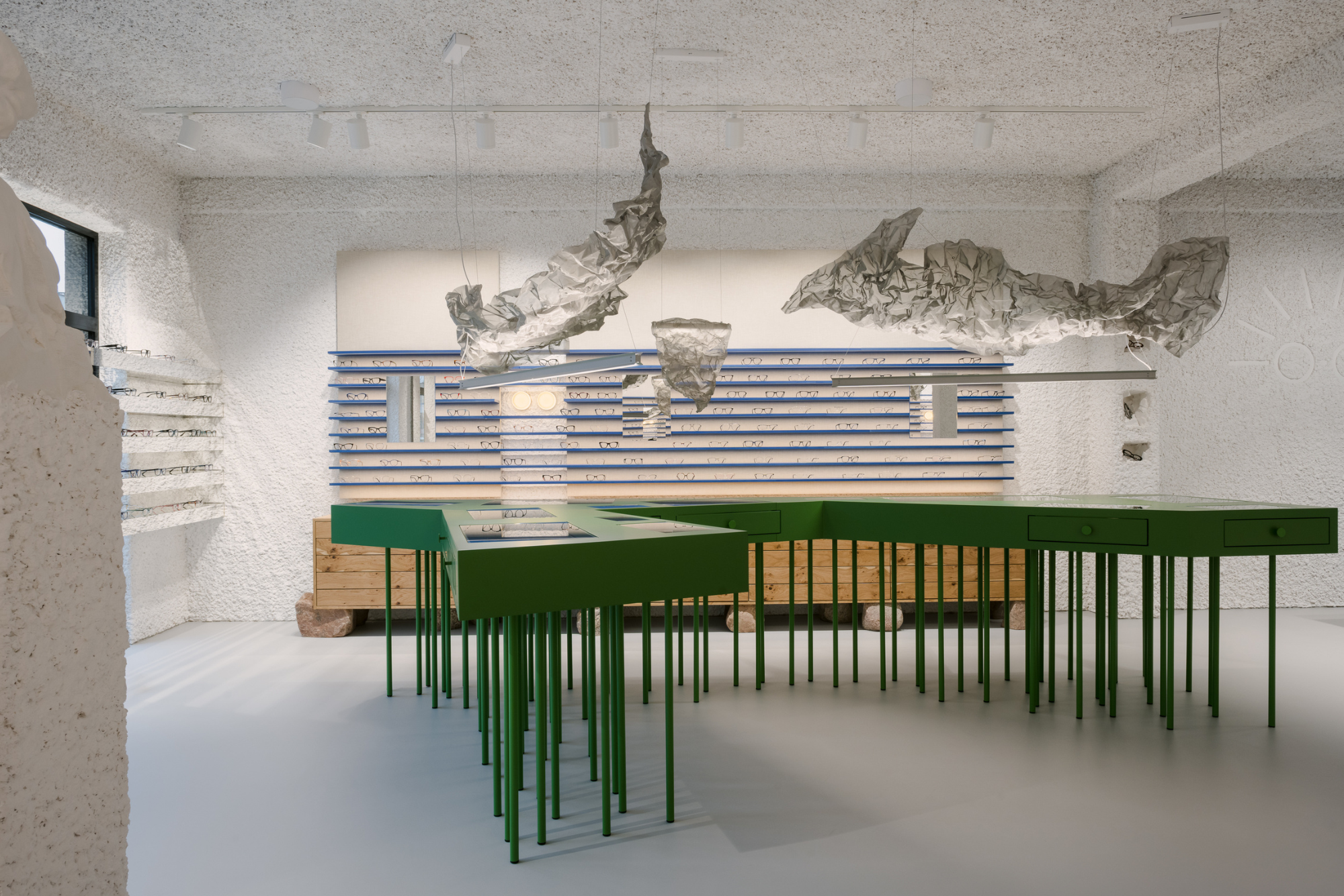 lamps in optical salon