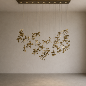 NERIDA 4 GOLD chandelier LGH1173
